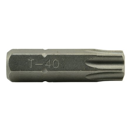 MIDWEST FASTENER 1/4" x 1" T40 Star Drive Insert Bits 25PK 52039